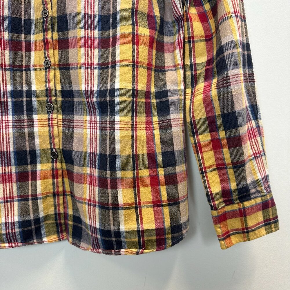 Barbour Plaid Flannel Button Up Shirt Slim Fit - Picture 5 of 15